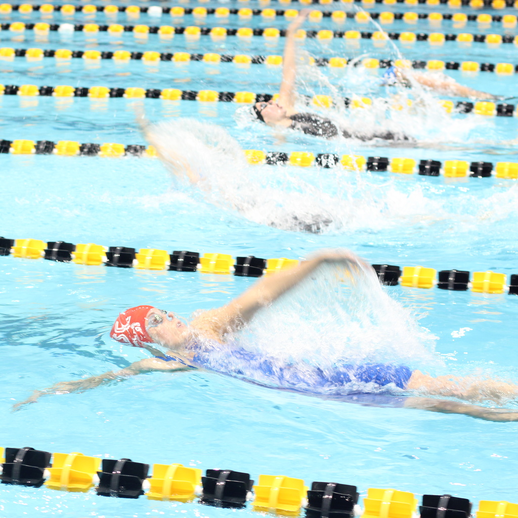 swimmers in natatorium