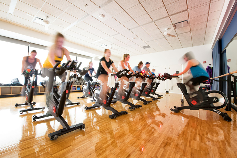 indoor cycling class