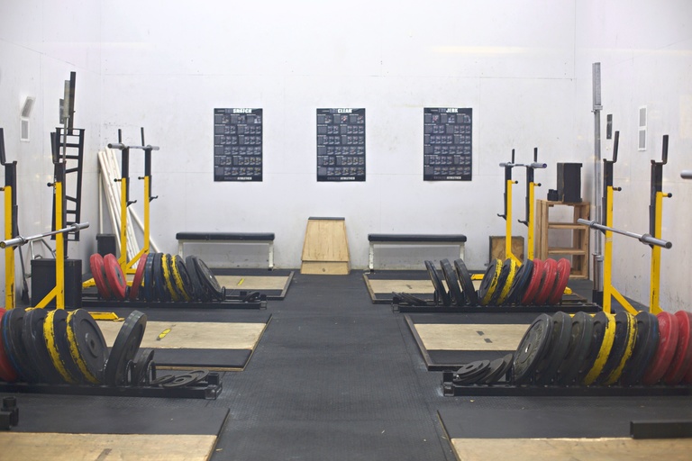 olympic weightlifting room