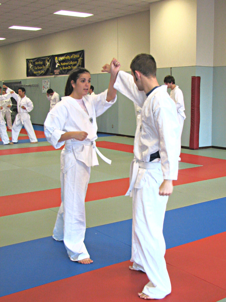 martial arts activity taking place