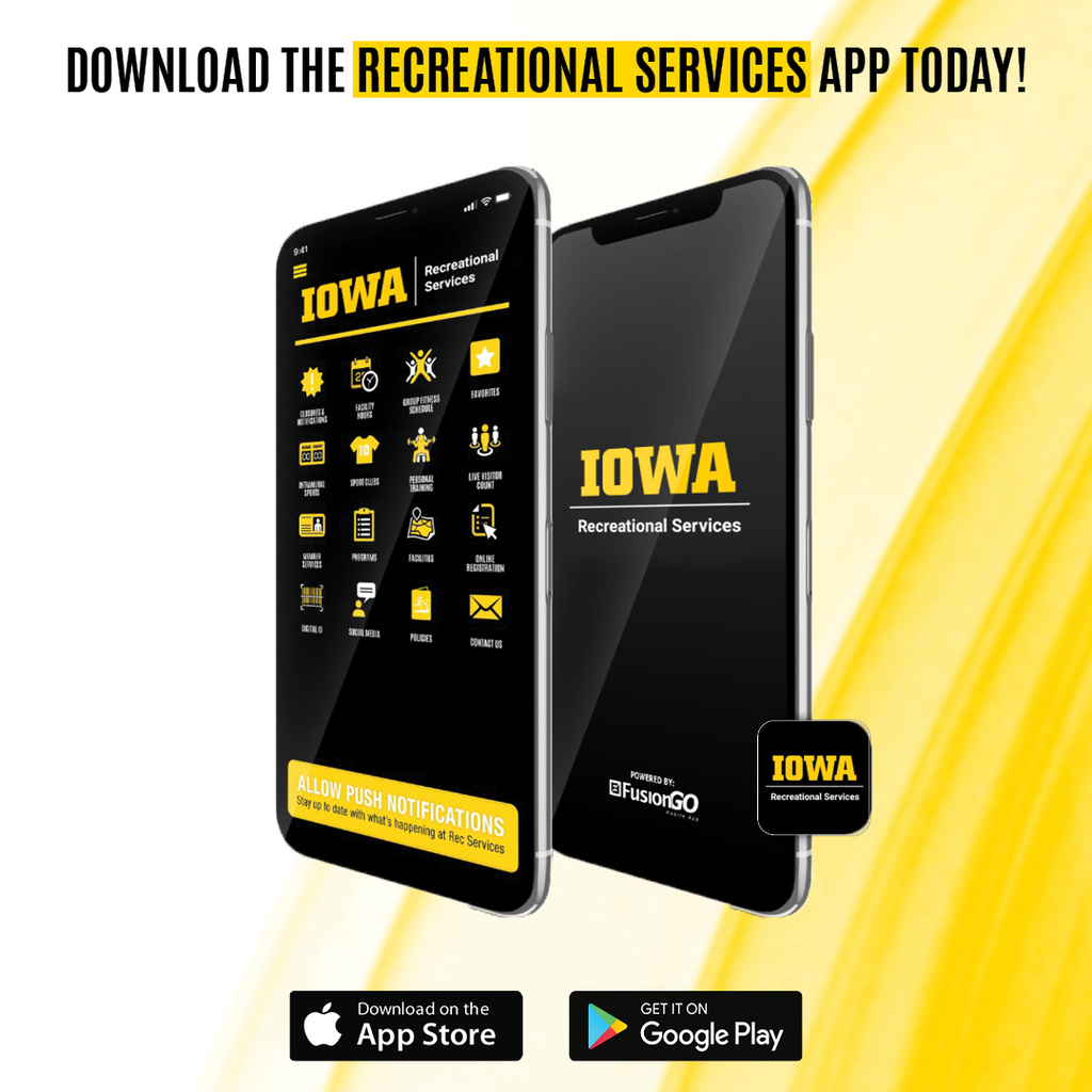 Download the Recreational Services App today!