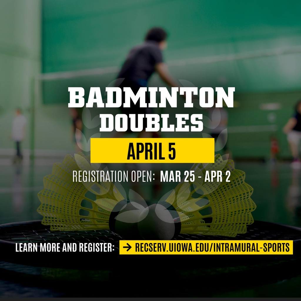 Intramural Badminton Registration promotional image