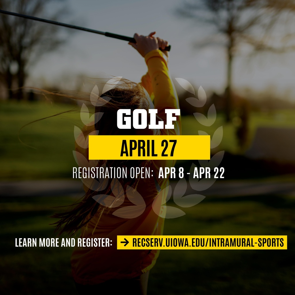 Intramural Golf Registration promotional image