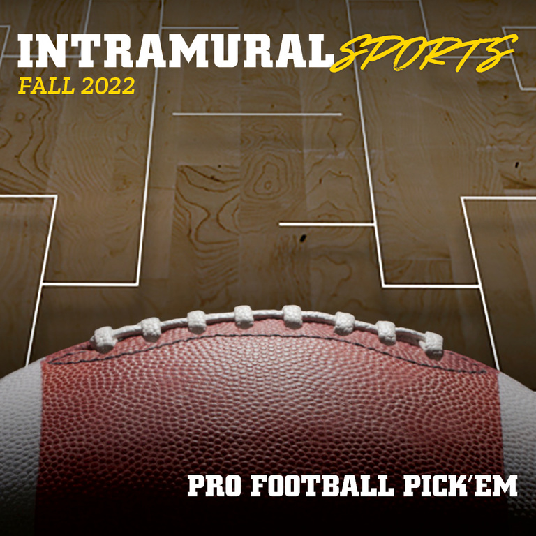 Intramural Pro Football Pick'Em Registration Open, Recreational Services