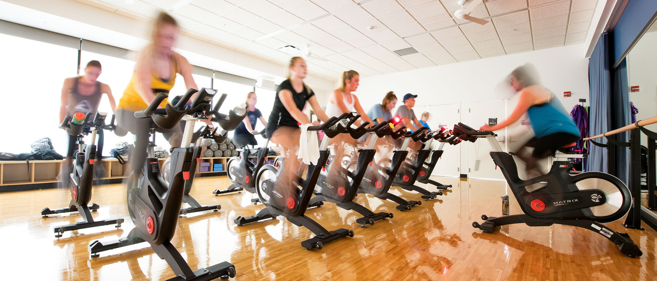 indoor cycling class